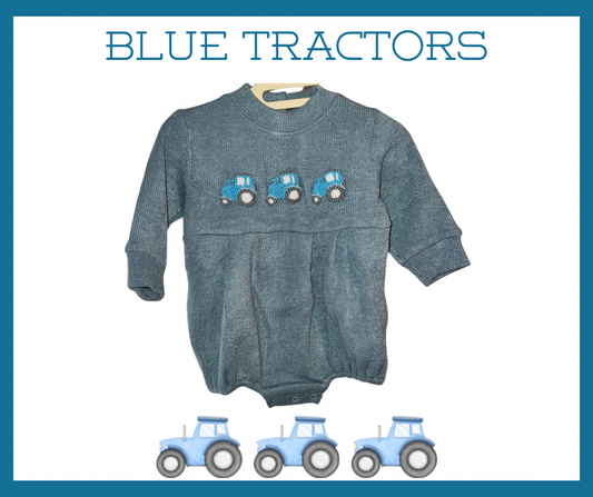 French Knot Tractors Sweater Bubble