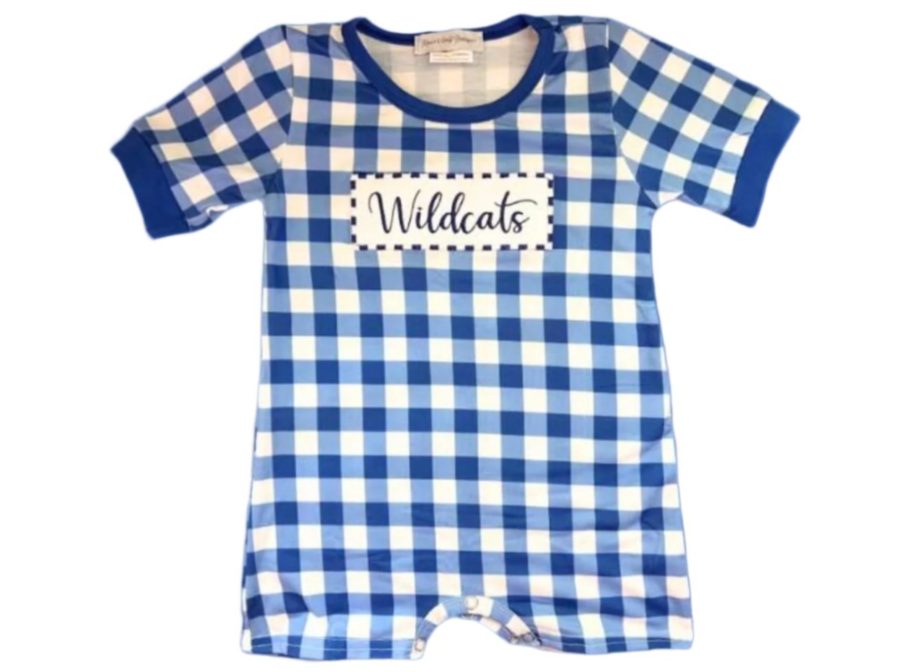 Embroidered "Wildcats" Romper - 12/18m