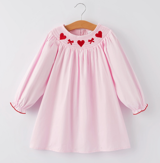 Hearts & Bows Smocked Dress