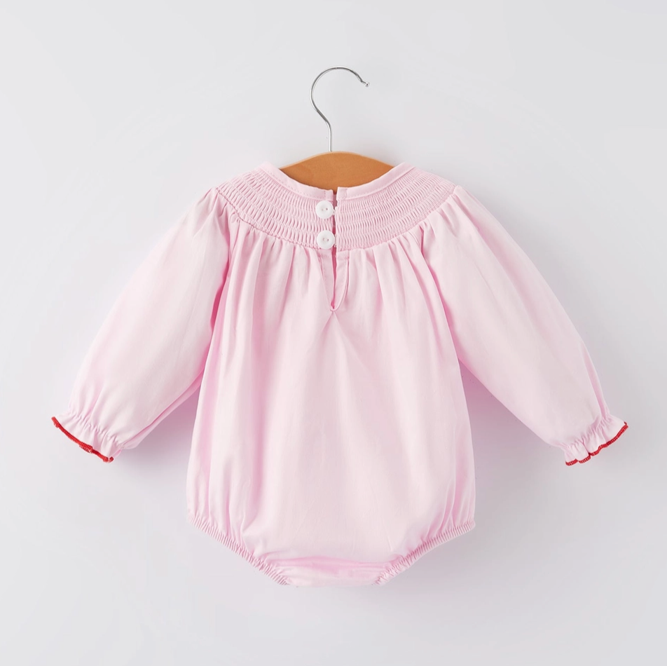 Hearts & Bows Smocked Bubble